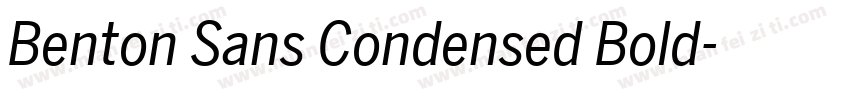Benton Sans Condensed Bold字体转换